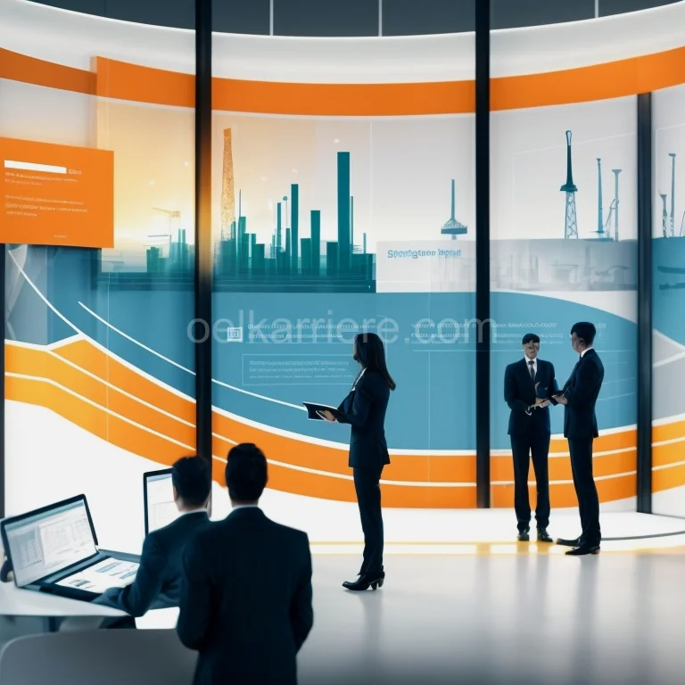 Team im Ölsektor bei der Besprechung